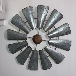 Large metal Windmill Rustic decor